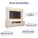Ver imagem 6 de Estante Home para Tv 70 Polegadas 2 Portas 1 Gaveta Diamantina
