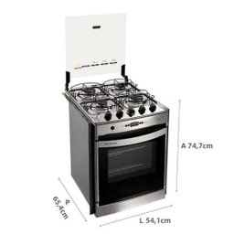 Fogão Brastemp 4 Bocas Embutir Cor Inox com Timer Digital - Byo4tar - 2 Fogão Brastemp 4 Bocas Embutir Cor Inox com Timer Digital - Byo4tar - 2