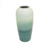 Vaso Cilindro em Cerâmica Bege e Azul Claro - 2
