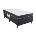Ver imagem 1 de BOX BAU CONJUGADA MOLA SOLTEIRO KING POLIESTER (110KG - 0.96X2.03X56):BRANCO