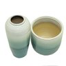 Kit Vaso em Cerâmica Bege e Azul Claro - 2