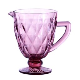 Jarra Matelassê em Vidro 1 Litro Violeta Dynasty - 1 Jarra Matelassê em Vidro 1 Litro Violeta Dynasty - 1