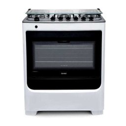 Fogão Consul 6 Bocas Branco com Botões Removíveis e Vidro Interno Vedado - Cfs6Nab - 1