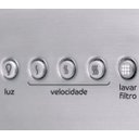 Ver imagem 4 de Coifa de Parede Consul 60 cm Inox 4 bocas com design em vidro e aviso lavar filtro - CAP60AR