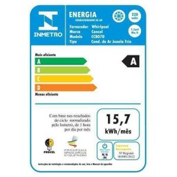Ar condicionado janela 7500 BTUs/h Consul frio com filtro antipoeira - CCB07DB - 3