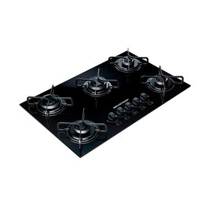 Cooktop 5 Bocas Brastemp com Grades Piatina e Acendimento Automático - Bdd75Ae