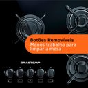 Ver imagem 4 de Cooktop 5 Bocas Brastemp com Grades Piatina e Acendimento Automático - Bdd75Ae