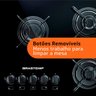 Cooktop 5 Bocas Brastemp com Grades Piatina e Acendimento Automático - Bdd75Ae - 4
