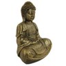 Estátueta Buda Dourado 15x10x8 Santa Cecília - 3