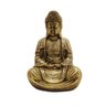 Estátueta Buda Dourado 15x10x8 Santa Cecília - 4