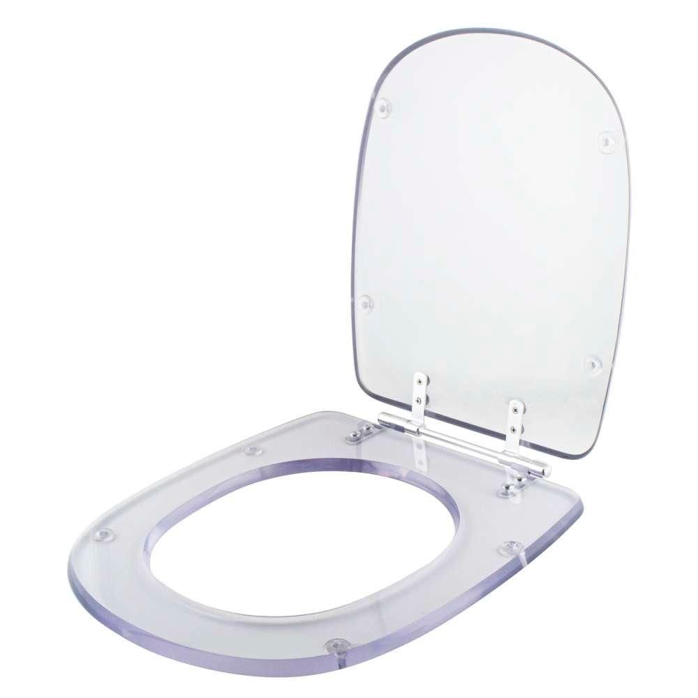 Assento Sanitário Poliéster Paris Transparente para Ideal Standard - 2