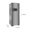 Geladeira Consul Frost Free Duplex 340 litros cor Inox com Prateleiras Altura Flex - CRM38NK - 7