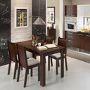 Ver imagem 1 de Conjunto de Mesa com 4 Cadeiras Rosie Madesa