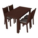 Ver imagem 3 de Conjunto de Mesa com 4 Cadeiras Rosie Madesa