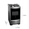 Fogão Consul 4 Bocas Cor Inox com Acendimento Automático - Cfo4Nar - 9