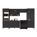 Ver imagem 2 de Armário Cozinha Modulada Completa Americana 100% MDF 350cm Provence Multimóveis Crink-CPL021