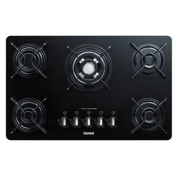 Cooktop 5 Bocas Consul com Quadrichama e Acendimento Automático - Cdd75Ae