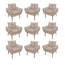 Ver imagem 1 de Kit 09 Cadeiras Poltronas Opala Clinica Salão Balaqui Decor Cor:bege