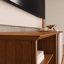 Ver imagem 5 de Rack com Painel para TV 65 Polegadas Peter 150cm Ripado Porta Deslizante Freijó Off White DJ Móveis