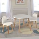 Ver imagem 1 de Conjunto Infantil Mesa + 2 Cadeiras Branco