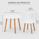Ver imagem 4 de Conjunto Infantil Mesa + 2 Cadeiras Branco