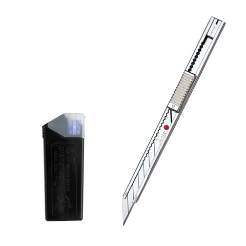 Kit Estilete Japonês Profissional Ad-2P Pro Mais Lâmina Ba-160E Japonesas Nt Cutter