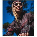 Ver imagem 4 de Luva Ciclismo Bike Masculino Feminino Dedo Curto Hupi Love Bike Preto Gg