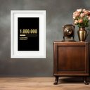 Ver imagem 1 de Quadro o Primeiro Milhão de Reais - 60x48cm:moldura Branca