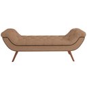 Ver imagem 5 de Kit Cabeceira Cama Box Casal 195 Cm Madrid com Puff Recamier Santorini Bouclê Bege - Lyam Decor