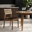 Ver imagem 2 de Kit 02 Cadeiras de Jantar e Living Millie Estofada Linho - Desk Design