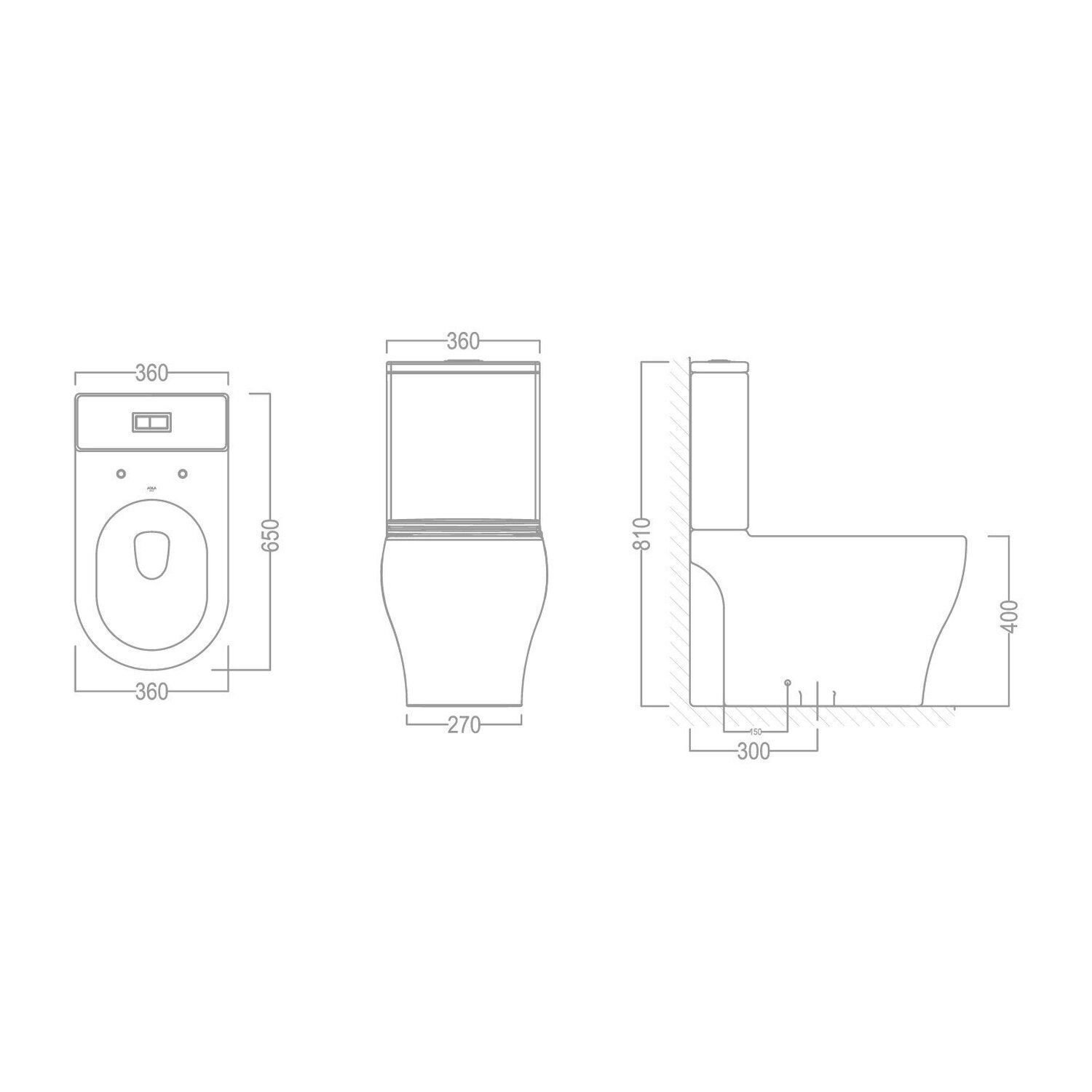 Vaso Sanitário com Caixa Acoplada e Assento Soft Close Barocco Acqua Casa - 2