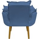 Ver imagem 3 de Kit 2 Poltronas Decorativas Reforçada para Sala Alice para Recepção Manicure Escritório Suede