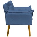 Ver imagem 2 de Kit 2 Poltronas Decorativas Reforçada para Sala Alice para Recepção Manicure Escritório Suede
