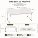 Ver mais imagens de Organizador Empilhável Cozinha Prateleira Ajustável Pia Banheiro Sapateira Estante Branca
