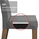 Ver mais imagens de Conjunto Sala de Jantar Tampo de Madeira 4 Cadeiras Rustic/Preto/Silver Arles Madesa