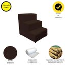 Ver imagem 4 de Escada Escadinha Pet Cachorro 3 Degraus Rampa Suede Grace:marrom