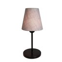 Ver imagem 1 de Abajur Cabeceira para Quarto Cone Vivare Md-2005 Cúpula em Tecido Cone - Bivolt - Preto / Rustico Ci