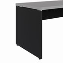 Ver imagem 6 de Mesa de Escritório Escrivaninha L 1,70m Pé Painel F5 Office Cor:cinza Sagrado com Preto