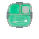 Ver imagem 2 de Kit Marmiteira 3 Compartimentos Talher Portatil Refeicao Saudavel Pratico