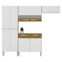 Ver imagem 1 de Kit Cozinha Ambiente Nala 4 Peças Freijó Supremo Ripado - Kits Paraná