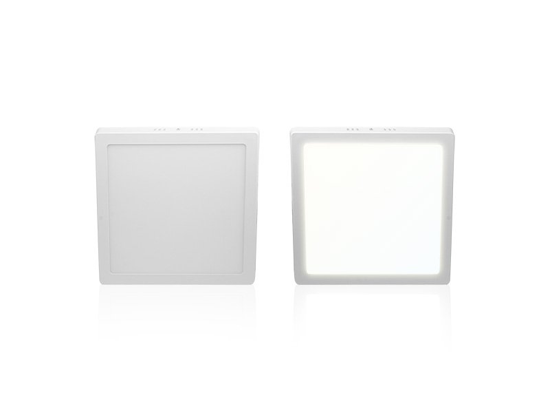 Kit 6 Painel Plafon Led Quadrado Sobrepor 18w 6500/3000k Cor:branco - 2