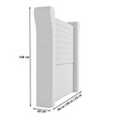 Ver imagem 3 de Cabeceira Cama Box Casal King Size Pilar 233cm Sintético Branco - Desk Design