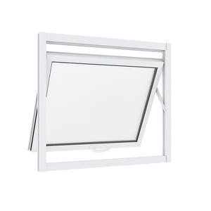 Janela Maxim Ar 1 Seção Aluminio Branco Linha 25 - 100x40