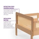 Ver imagem 5 de Conjunto Cama Infantil Reversível e Cama Auxiliar Crescer Casatema MadeiraOriginals Marrom/Carvalho