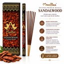 Ver imagem 5 de Kit com 6 Incensos Sandalwood Massala Premium - 7 Varetas em Cada Caixinha