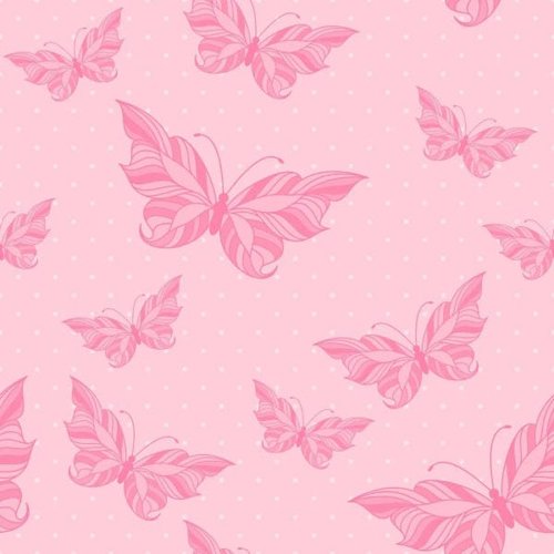 Papel de Parede Xadrez Rosa - Borboleta Decor