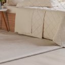 Ver imagem 3 de Kit Colcha Casal 3 Pçs Ricamo 300 Fios 100% Algodão 220x240cm Biscuit