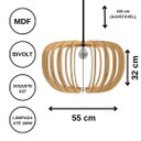 Ver imagem 6 de Luminária Teto tipo Pendente MEDUZA MDF - Completa
