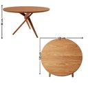 Ver imagem 4 de Sala de Jantar Mesa Ballare 135cm Tampo Laminado Redondo com 4 Cadeiras Solaris Gold