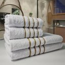 Ver mais imagens de 2 Jogos de 4 Toalhas 4 Banho 4 Rosto Dubai 100% Algodão Rs+br